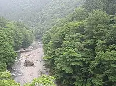 宮ヶ瀬湖より上流の中津川