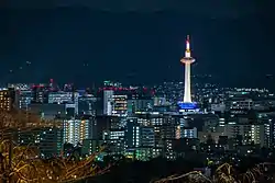 京都市都心部の夜景