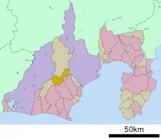 川根町位置図