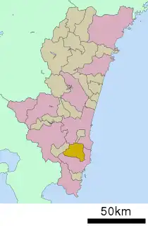 北郷町位置図