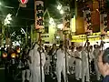 秋祭りに於ける堤燈行列の模様（東大阪市・稲田）