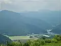 大野山から丹沢湖を望む