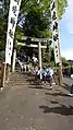 太刀振りの道振り（明境神社）