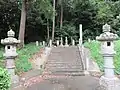 東胤頼公夫妻墓(芳泰寺本堂向かって左側）