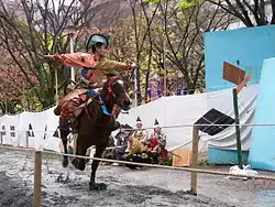 隅田公園での浅草流鏑馬（2010年4月20日撮影）