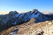 雪を頂く玉山 2月上旬