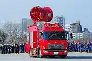 大型ブロアー車（排煙電源車として配備されている）豊田市消防本部