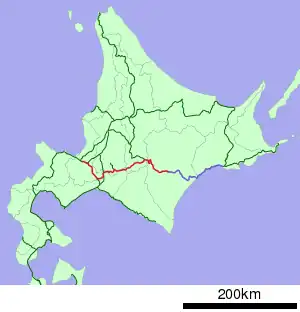 「おおぞら」「とかち」運行経路図