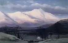 冬のノースモート山(画)ベンジャミン・チャンプニー(1873)