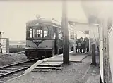 1968年の秋 砧線吉沢駅にて