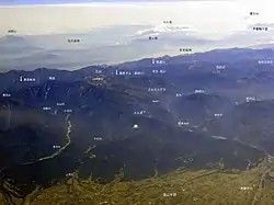 富山平野上空より立山連峰