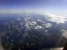 親不知上空より後立山連峰(栂海新道)