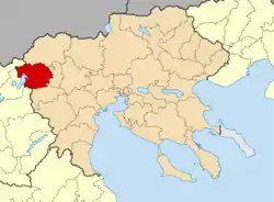 Locator map for Edessa municipality in Greek region Central Macedonia (2011)の位置図