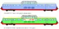 展望車に改造されたALtn444.3001号車のイラスト