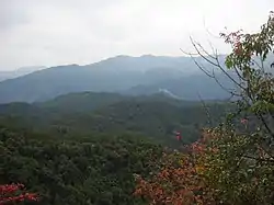 西浜鎮の山地風景