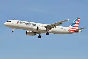 アメリカン航空のエアバスA321