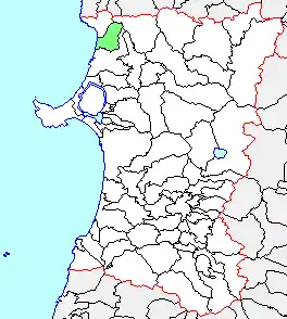 峰浜村、県内位置図