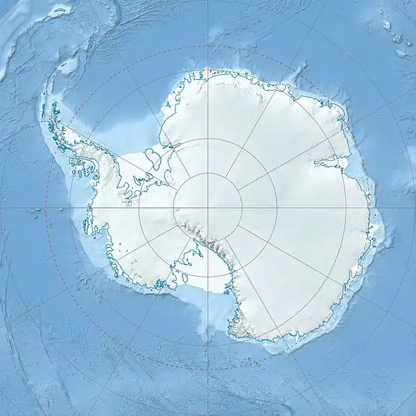 ベアードモア氷河の位置を示した地図