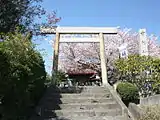 有松神社鳥居（2009年（平成21年）4月）。