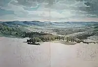 リンデンフェルスの谷の風景 (1829)