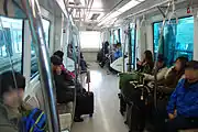 1000系車内（無人運転）