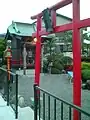 弁才天を祀った神社静岡県沼津市 （この地域では浮島沼があったことから弁才天信仰が盛んであった）