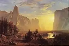 Yosemite Valley, Yosemite Park, c. 1868, Oakland Museum, カリフォルニア州オークランド