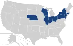 ビッグ・イースト・カンファレンスBig East Conference locations