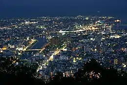 眉山公園から望む徳島市の夜景