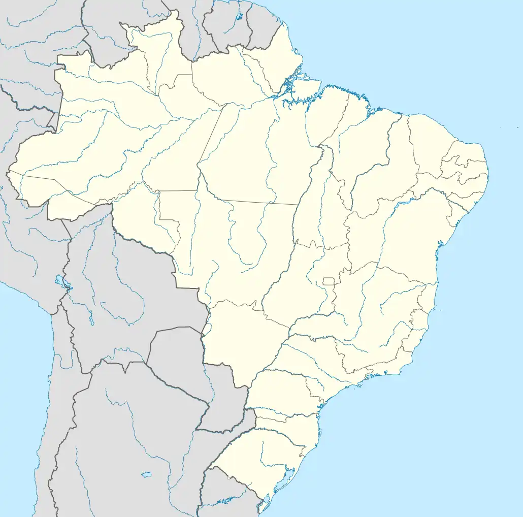 ブラジルの空港位置図