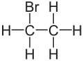 構造式　ブロモエタン