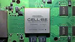 Cell Broadband Engine。ソニー・コンピュータエンタテインメント(SCE) 、ソニー、IBM、東芝により協同開発されたマイクロプロセッサであり、PlayStation 3に搭載された。