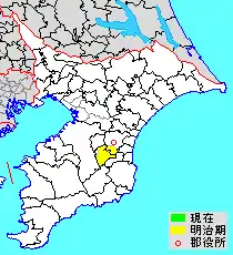 上総国埴生郡（千葉県上埴生郡）の位置