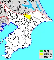 下総国埴生郡（千葉県下埴生郡）の位置