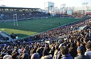 秩父宮ラグビー場（2018年1月13日撮影）