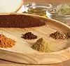 Tray of spices