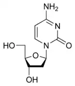 Chemical structure of deoxycytidine