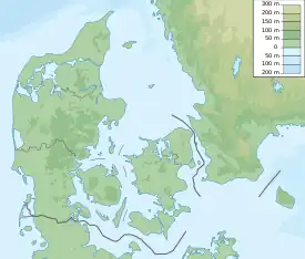 アンホルト島の位置（デンマーク内）