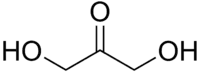 Skeletal formula of dihydroxyacetone