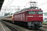 EF81 139+A3編成郡山総合車両センターからの配給回送2003年 黒磯