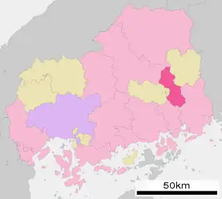 府中市 (広島県)位置図