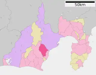 藤枝市位置図