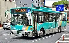 馬込霊園行き臨時バスとなる1019号車