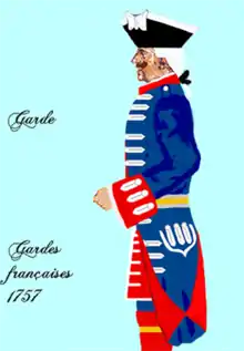 Uniform of the Gardes françaises (1757)