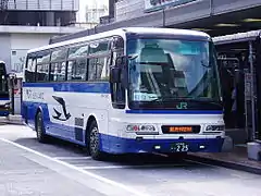 かつて鹿嶋営業所に所属していた三菱ふそう・エアロバス H654-02425