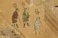 鉢叩、『洛中洛外図屏風』（1520年代、16世紀）