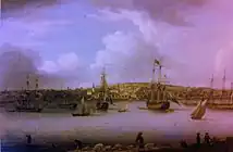 ハリファックスの港の風景、(c.1767)