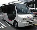 運行開始当初の車両 (B201)日野・ポンチョ（初代・リアドア付）