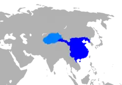 漢王朝の勢力範囲