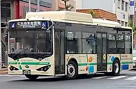 K8（千葉・平和交通のEV大型路線バス）